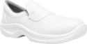 Mocassin / chaussure de cuisine microfibre avec embout de sécurité blanc