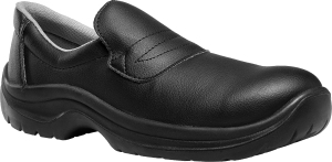 Mocassins / chaussures de cuisine de sécurité mixtes noirs
