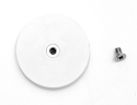 AIMANT SUPER-PUISSANT NÉODYME - ØxH (mm) : 43x6 - VIS INOX 4x10 mm