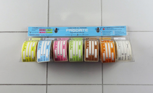 Distributeur d'étiquettes de traçabilité de 7 couleurs différentes | 7 rouleaux  de 250 étiquettes | Prodate ® 
