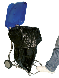 Support sac poubelle à pédale 100 litres